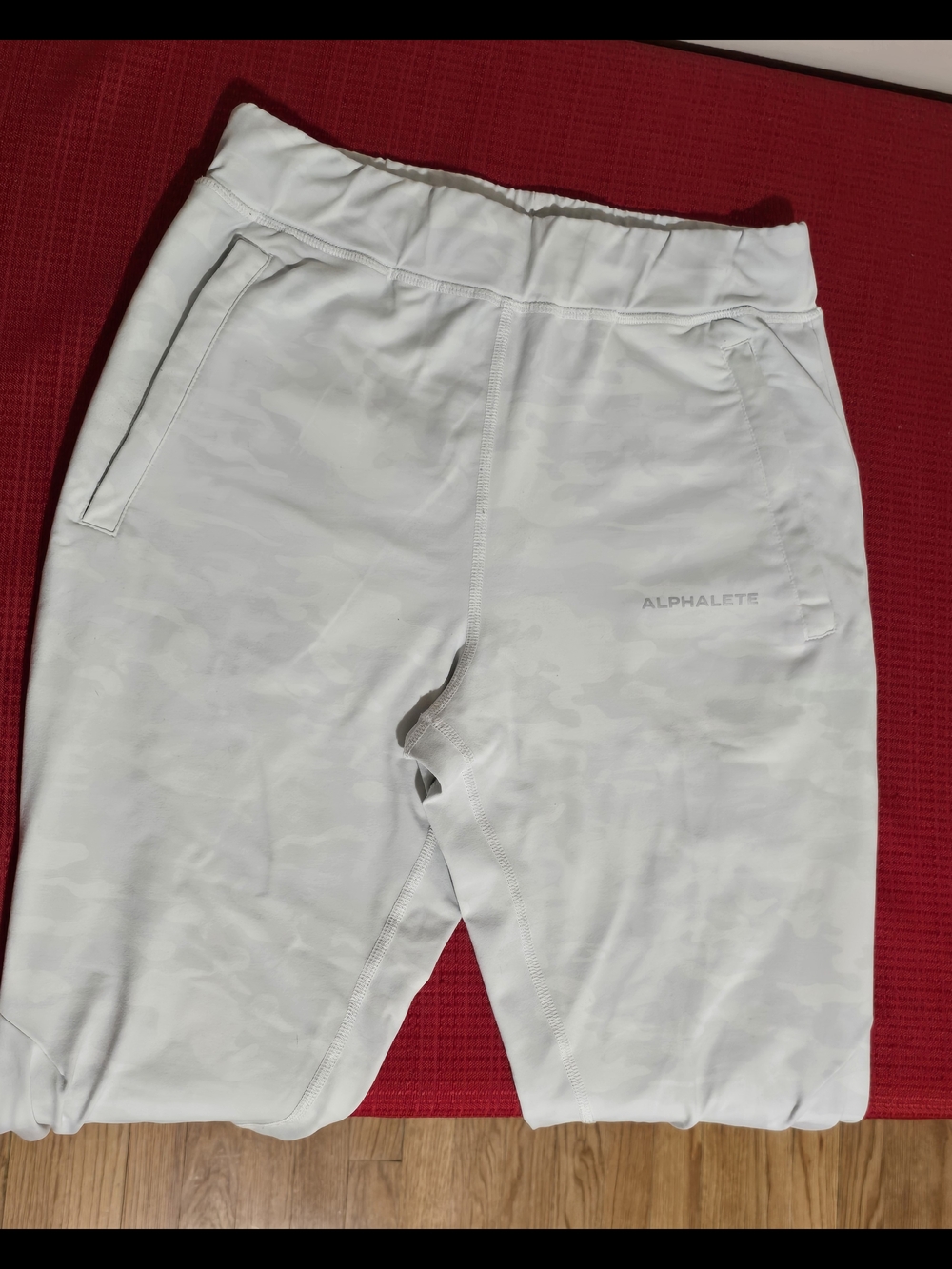 Alphalete White Camo Joggers- Size Small